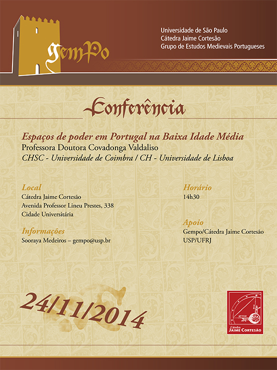 Conferência Espaços de poder em Portugal na Baixa Idade Média
