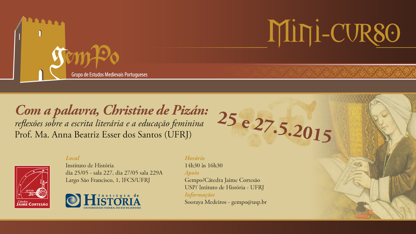 Minicurso: Com a palavra, Christine de Pizán